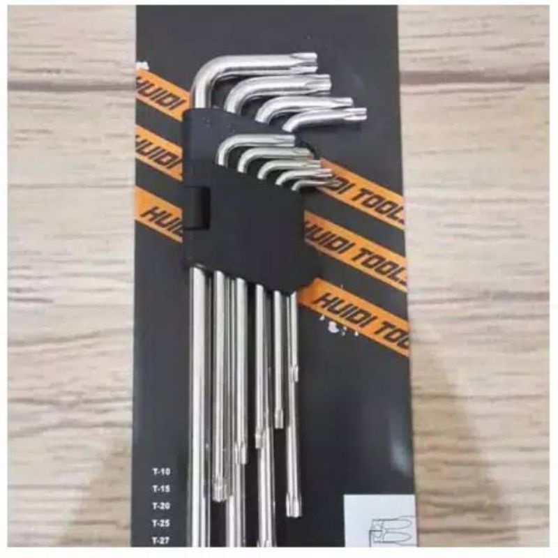 Kunci L Bintang Set 9 Pcs Hex Key Wrench Long Star