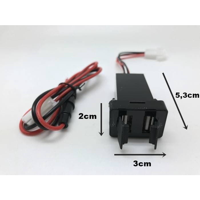 CHARGER TANAM OEM MOBIL DUAL USB 2 USB FAST CHARGING I AES-0300