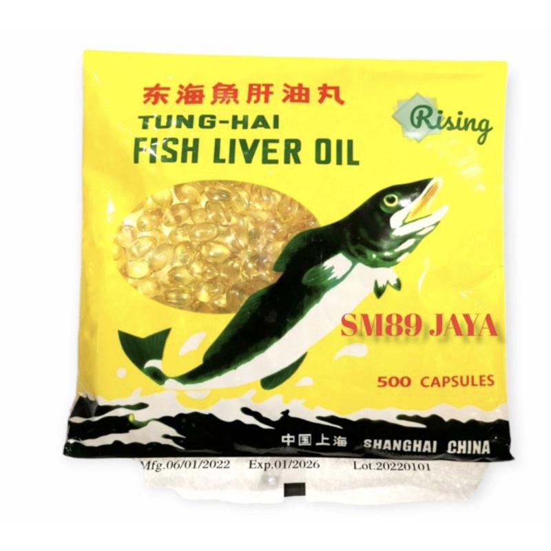 

Tung Hai kapsul ikan isi 500 pcs / kapsul minyak ikan premium