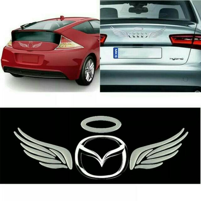 Import Stiker emblem malaikat sticker mobil sayap peri