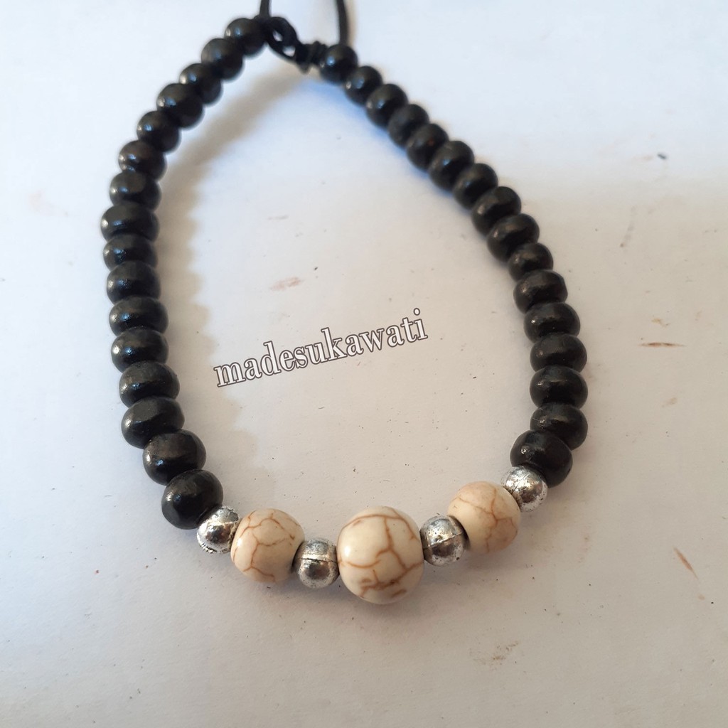 Kerajinan Gelang Batu manik bracelet mote