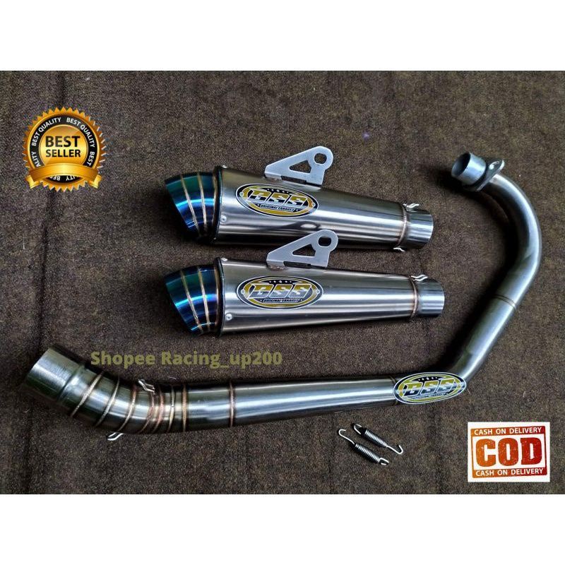 Knalpot BSS corong blue dengan leher paten MP CB GL Tiger dll ngker-ngker maszeh!!!