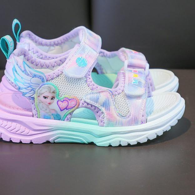 ❆ [MAMASILO] Sepatu sandal anak perempuan / sandal anak perempuan / sepatu sendal Frozen gradasi imp