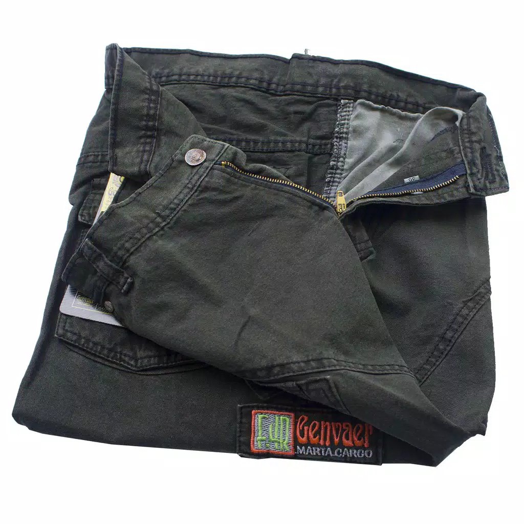 Celana Cargo Panjang PDL Pria Decaver / Ganveer Kargo Gunung Hijau Army Size 27 Sampai Jumbo 44