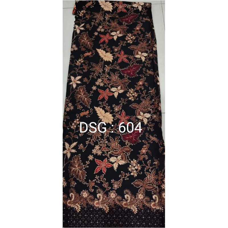 Kain batik Halus BSY foil gold