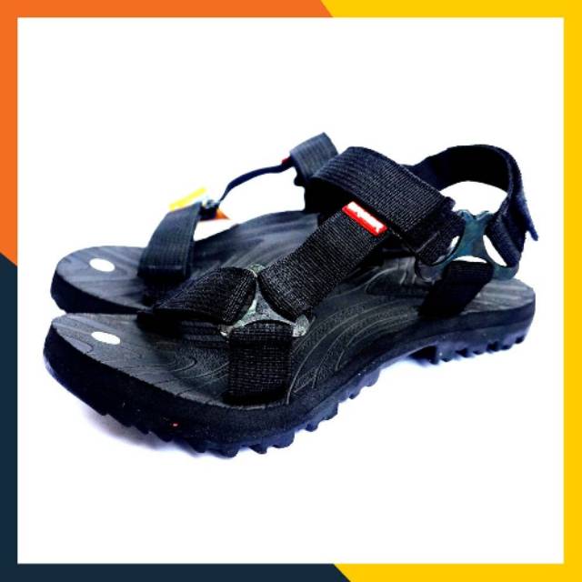 TERMURAH SANDAL GUNUNG PRIA ERGER SENDAL Pria Hitam size TERMURAH SANDAL GUNUNG PRIA ERGER SENDAL Pria Hitam size