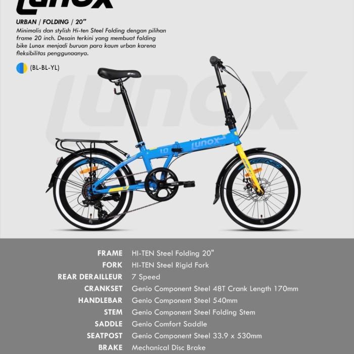 Gonceng Sepeda Lipat 20 Genio Lunox 1.0 New Boncengan