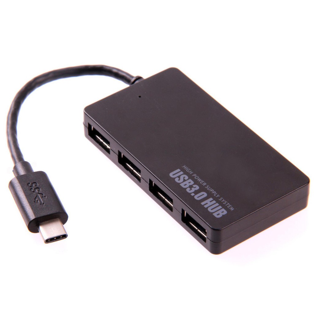 Bayar Ditempat USB Type C to USB 3.0 Hub Adapter 4 Port