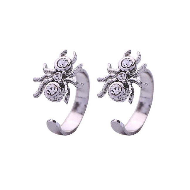 LRC Anting Tusuk Fashion Spider Earrings Open Spider Earrings F89198