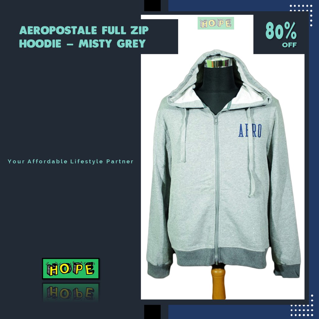 Original BNWOT Aeropostale Zipper Hoodie - Misty Grey