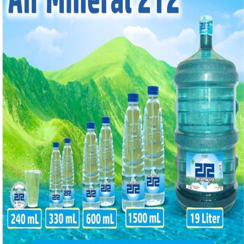 

air mineral 212 cup (gelas) / dus isi 48