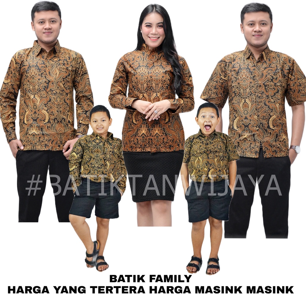BAJU BATIK KELUARGA MODEL ATASAN BATIK//BATIK COUPLE KELUARGA//BATIK FAMILY MODEL ATASAN