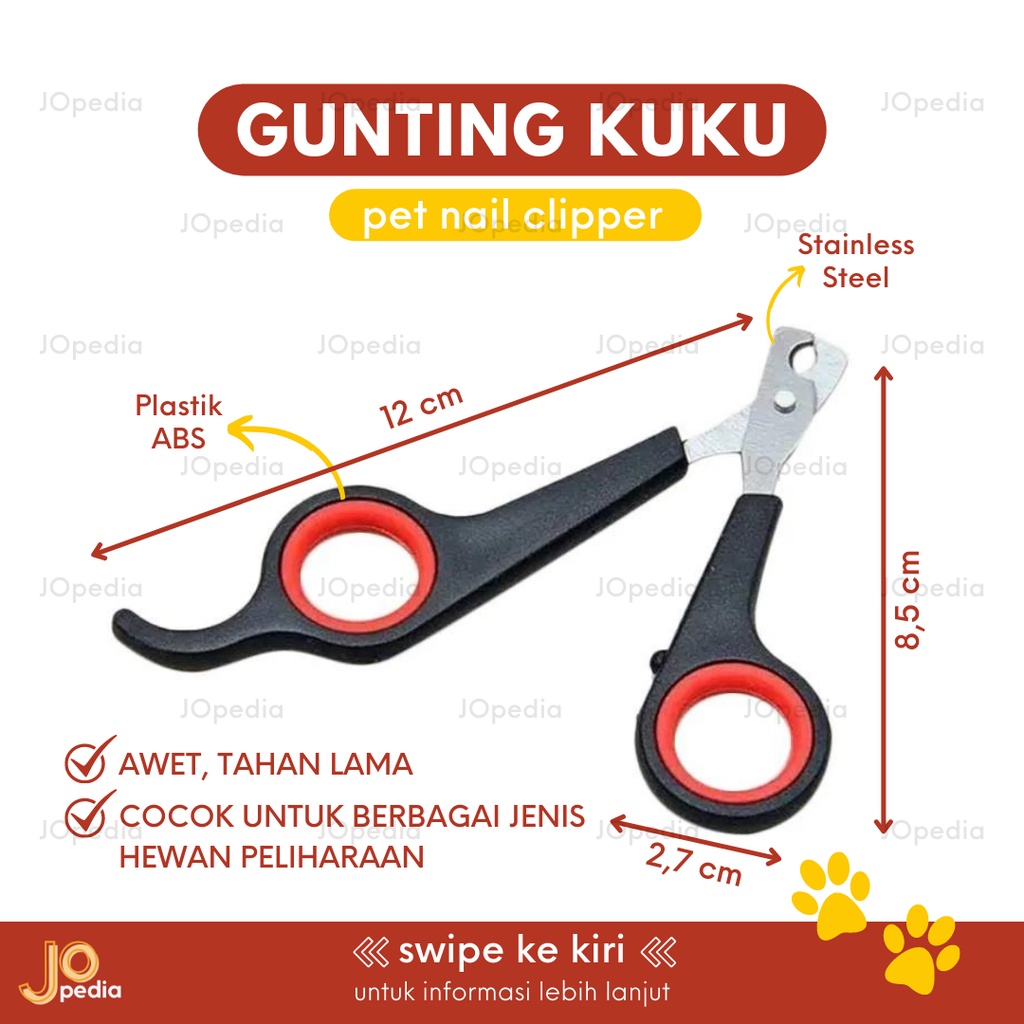 GUNTING KUKU Kucing Anjing Kelinci Musang Pet Nail Clipper Scissors