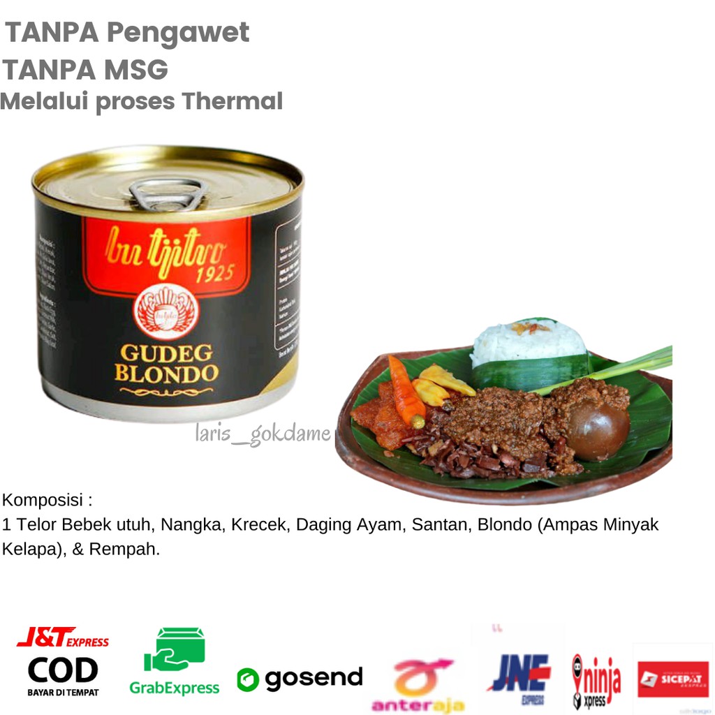 GUDEG  BLONDO /PROMO GUDEG KALENG BU TJITRO