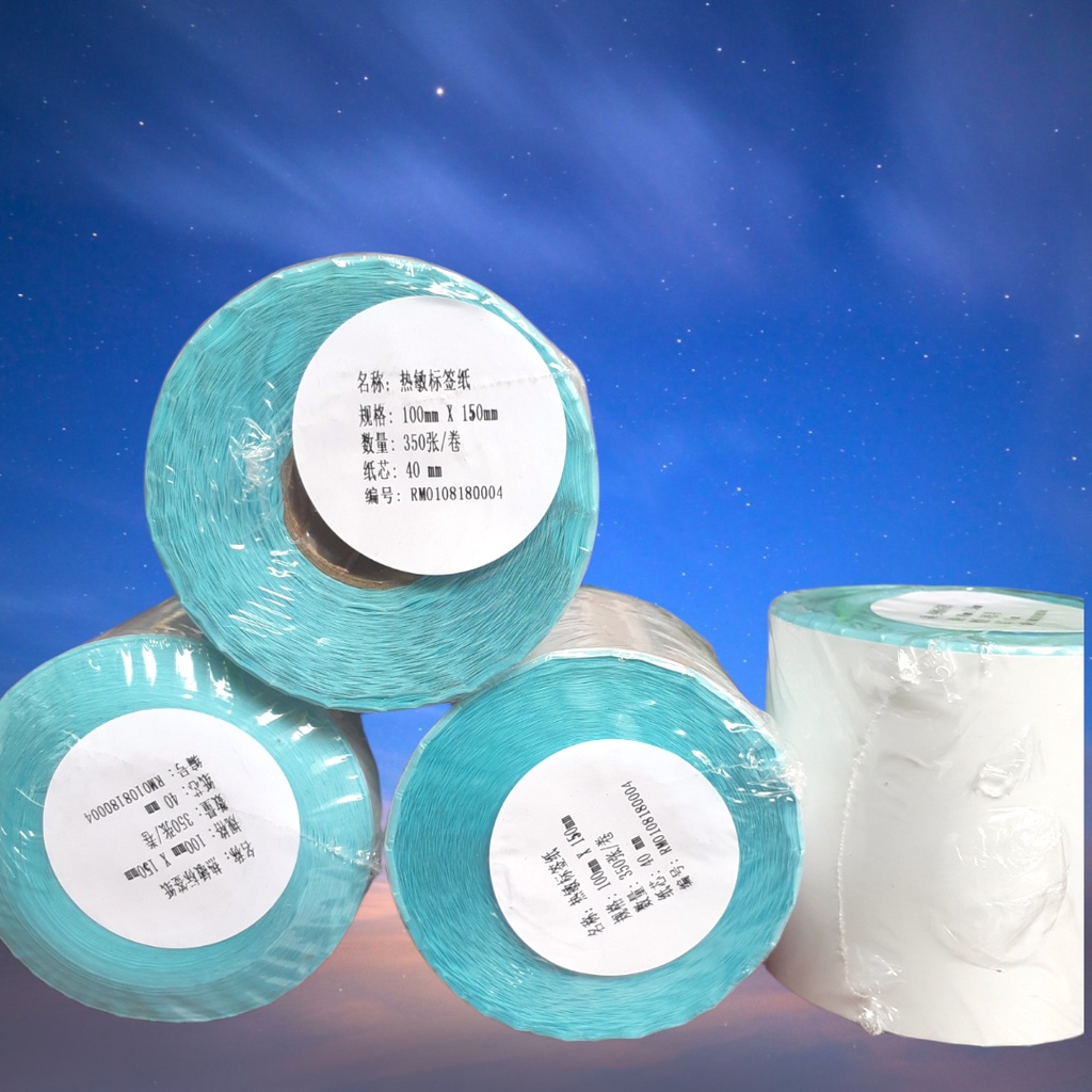 

LABEL STICKER THERMAL 100 X 150 BARCODE 100x150 isi 350 UKURAN A6