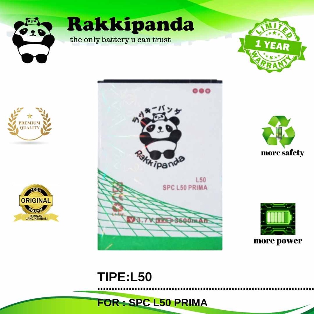 R/K- Batre RakkiPanda Baterai SPC L50 / L50 Prime / L50 Prima