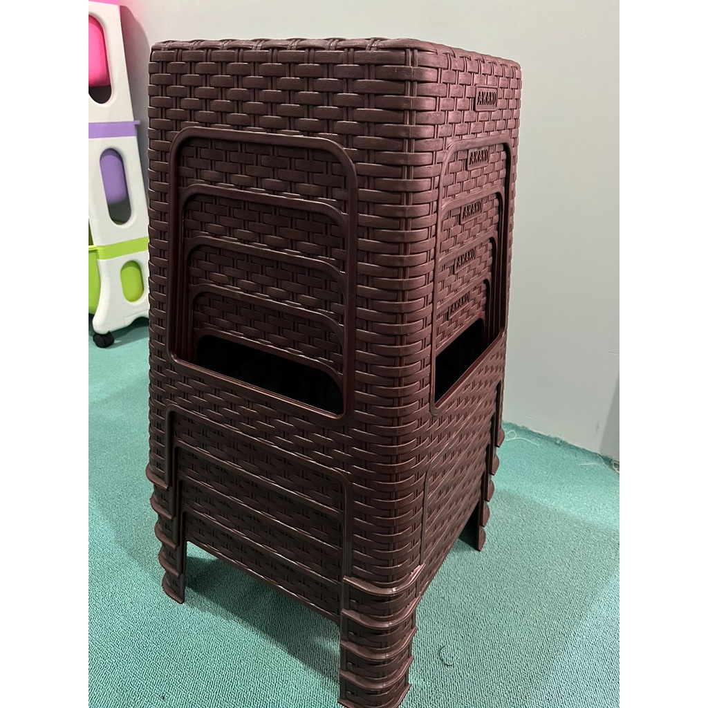 Jual MURAH !!! Kursi Baso Segi Rotan Plastik Kursi Taman Kursi Outdoor