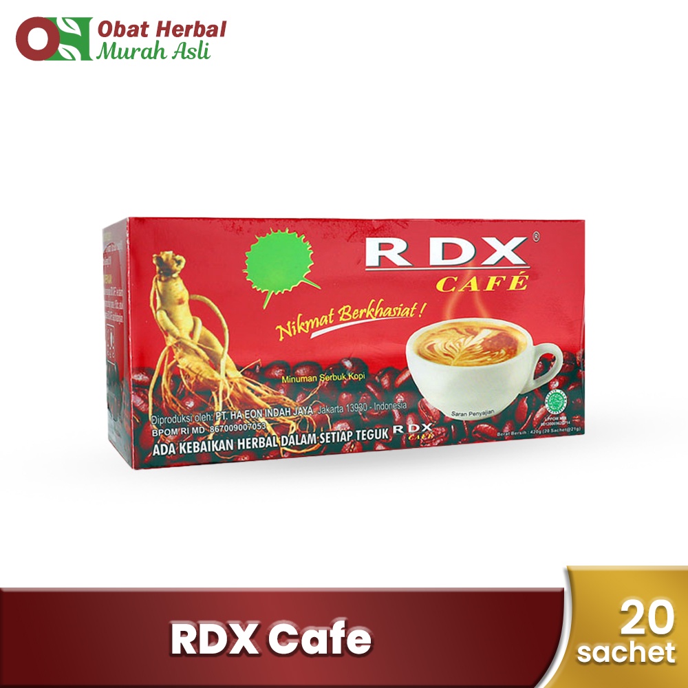 RDX COFFEE Isi 20 sachet @ 21 gram Kopi Stamina Obat Pria Stamina Pria