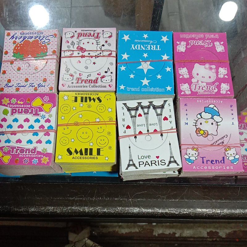 

Hang tag acc/kar kepala plastik/display acc isi 100pch