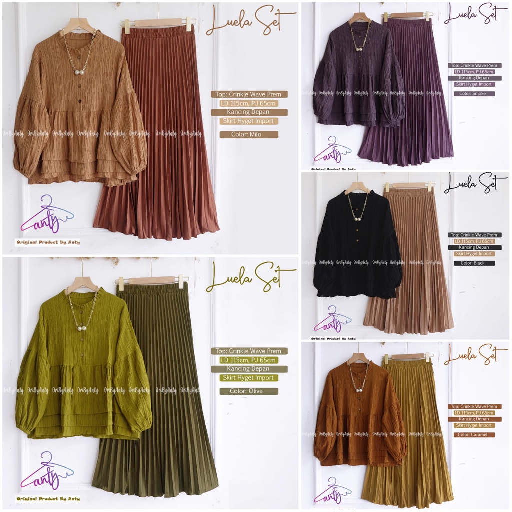 Busana Wanita LUELA SET By ANTY FASHION