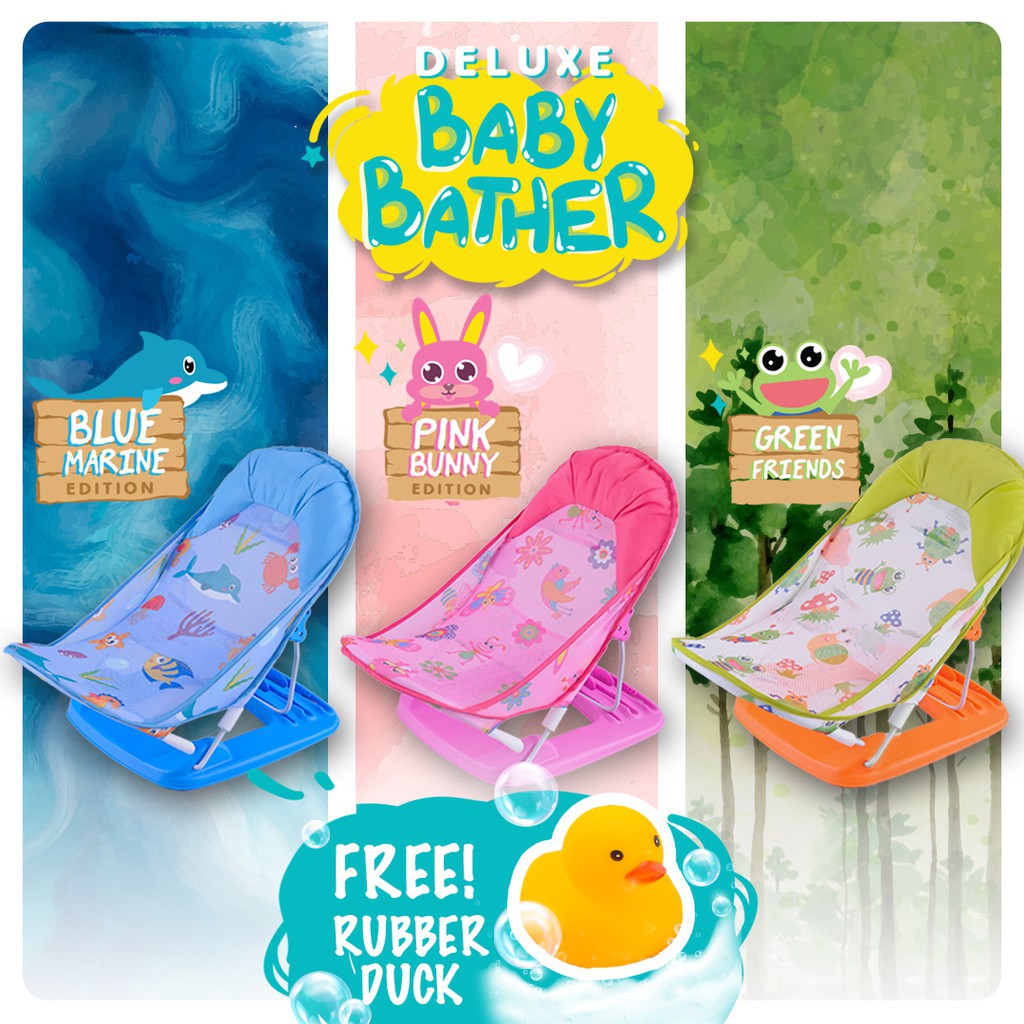 IMUNDEX All-in-1 Platinum Baby bather Tempat dudukan mandi bayi + Free Duck