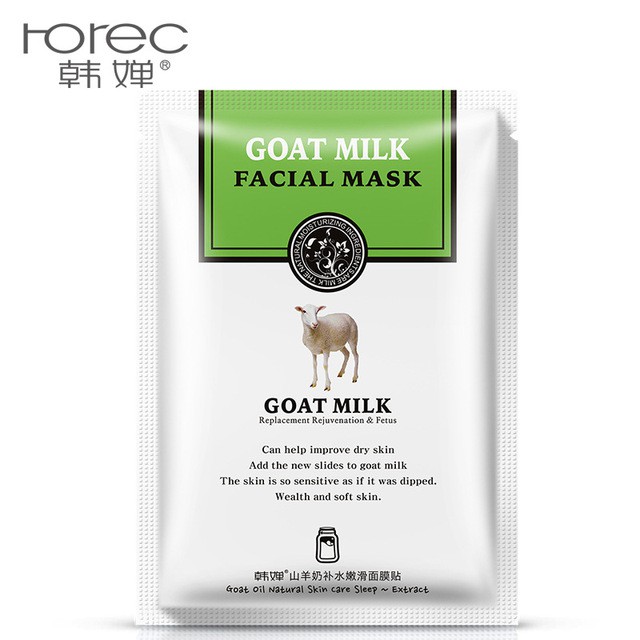 ROREC GOAT MILK FACIAL SHEET MASK MASKER WAJAH