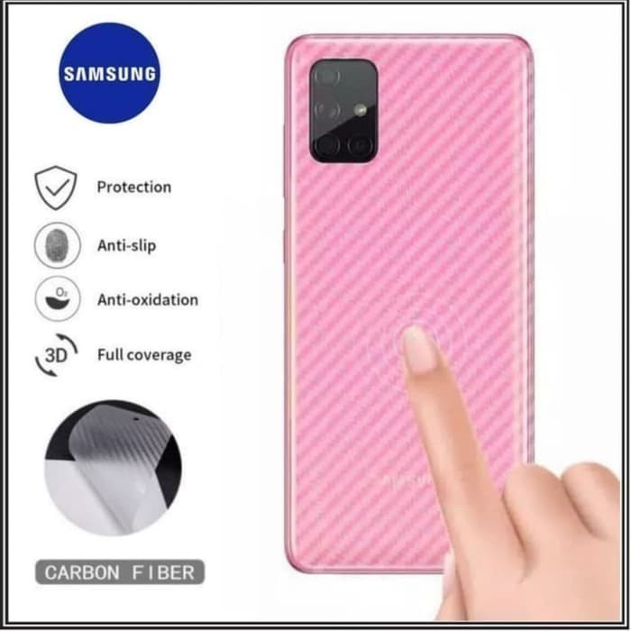 SKIN CARBON TECNO POVA 3 - ANTI GORES BELAKANG TECNO POVA 3