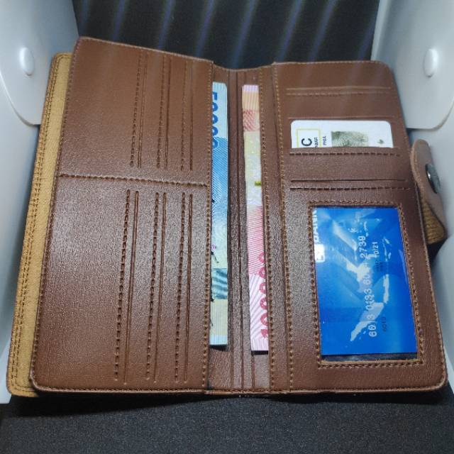 Dompet pria/wanita panjang kancing / dompet murah