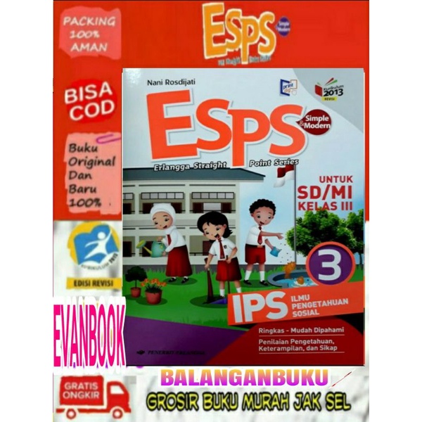 Buku ESPS IPS 3 UNTUK SD/MI KELAS 3 ERLANGGA KURIKULUM 2013