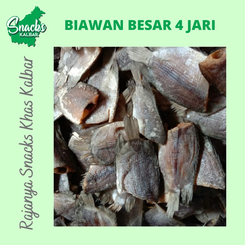 

Ikan Asin Biawan/ Sepat/ Bo Thau Pou/ Tembakang uk L 1 kg asli Khas Pontianak/Kalimantan