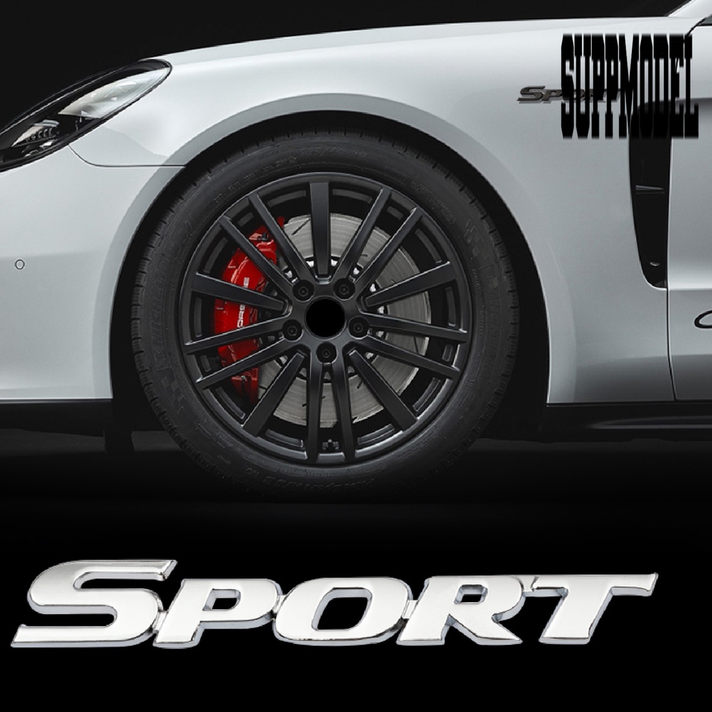 Stiker Emblem Logo SPORT 3D Tahan Lama Untuk Mobil