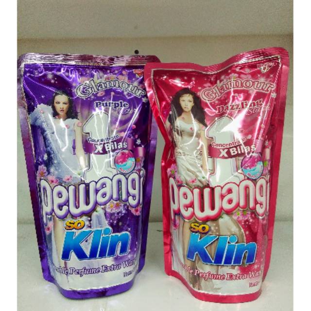 Soklin Pewangi Glamour 1x Bilas 900 ml / Sekali Bilas