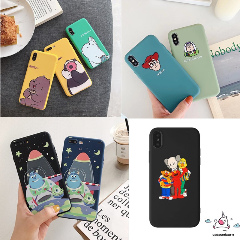 Casing Samsung A50 A50S A30s A51 A71 A10S A20S A30 A20 M10S A70 A30S A10 A750 A7 2018 M20 J2 J7Prime Motif Kartun