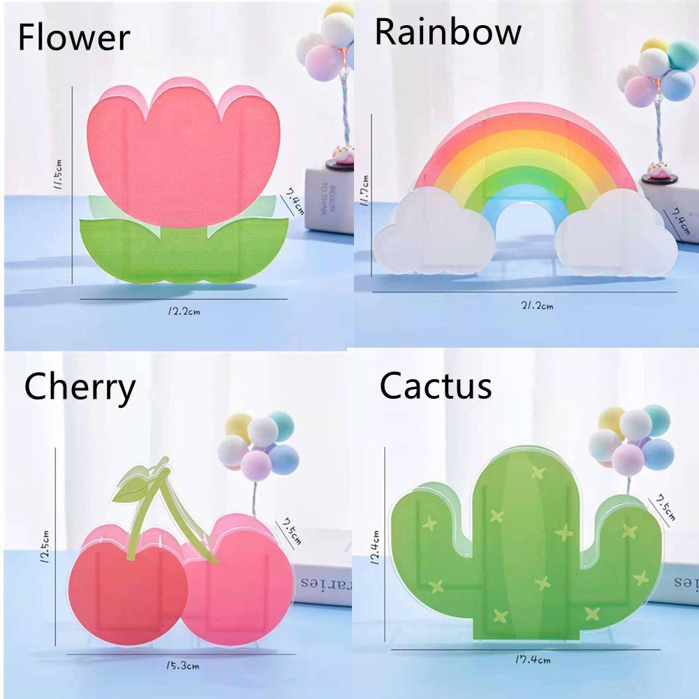 Tempat Pulpen Akrilik Nanas New Flower Cute Cherry Kreatif Meja Kotak Penyimpanan Kosmetik Storage Multi Kompartemen Kotak Pensil