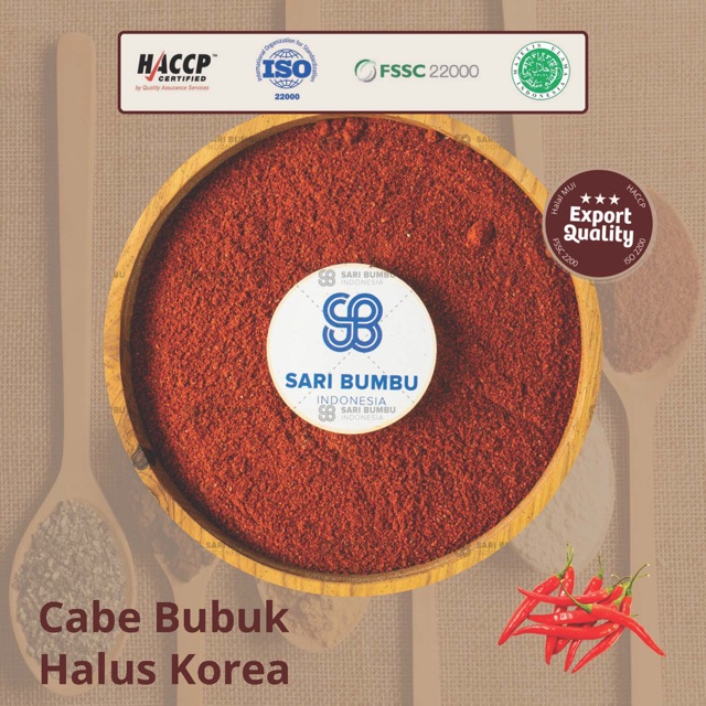 

Cabe Bubuk Korea Halus 250 Gram / Gochugaru KUALITAS PREMIUM