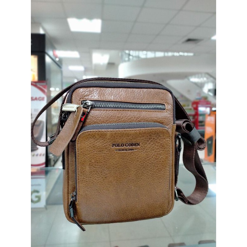 Tas Selempang Pria Polo Golden Kulit Asli
