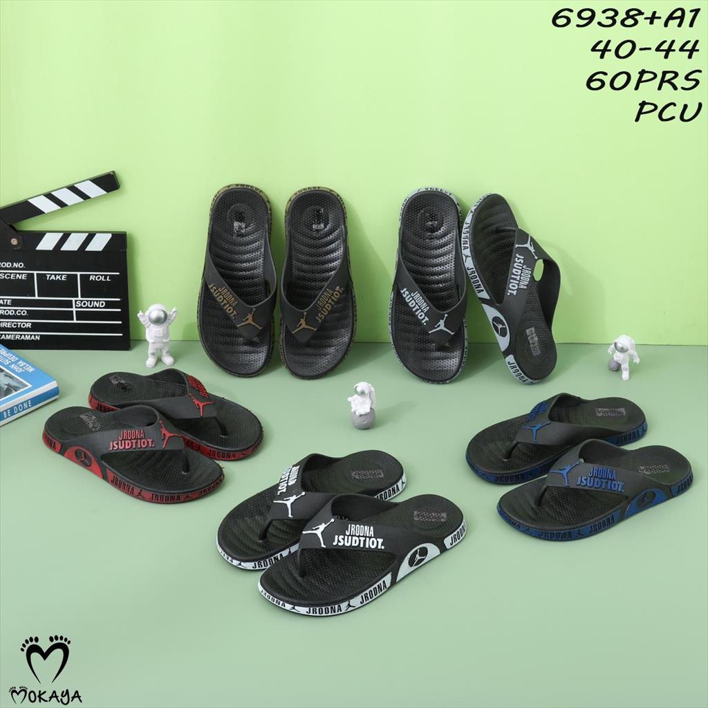 Sandal Jepit Karet Jelly Pria Jrodna Keren Trendy Anti Slip Import Mokaya / Size 40-44 (6938+A1)