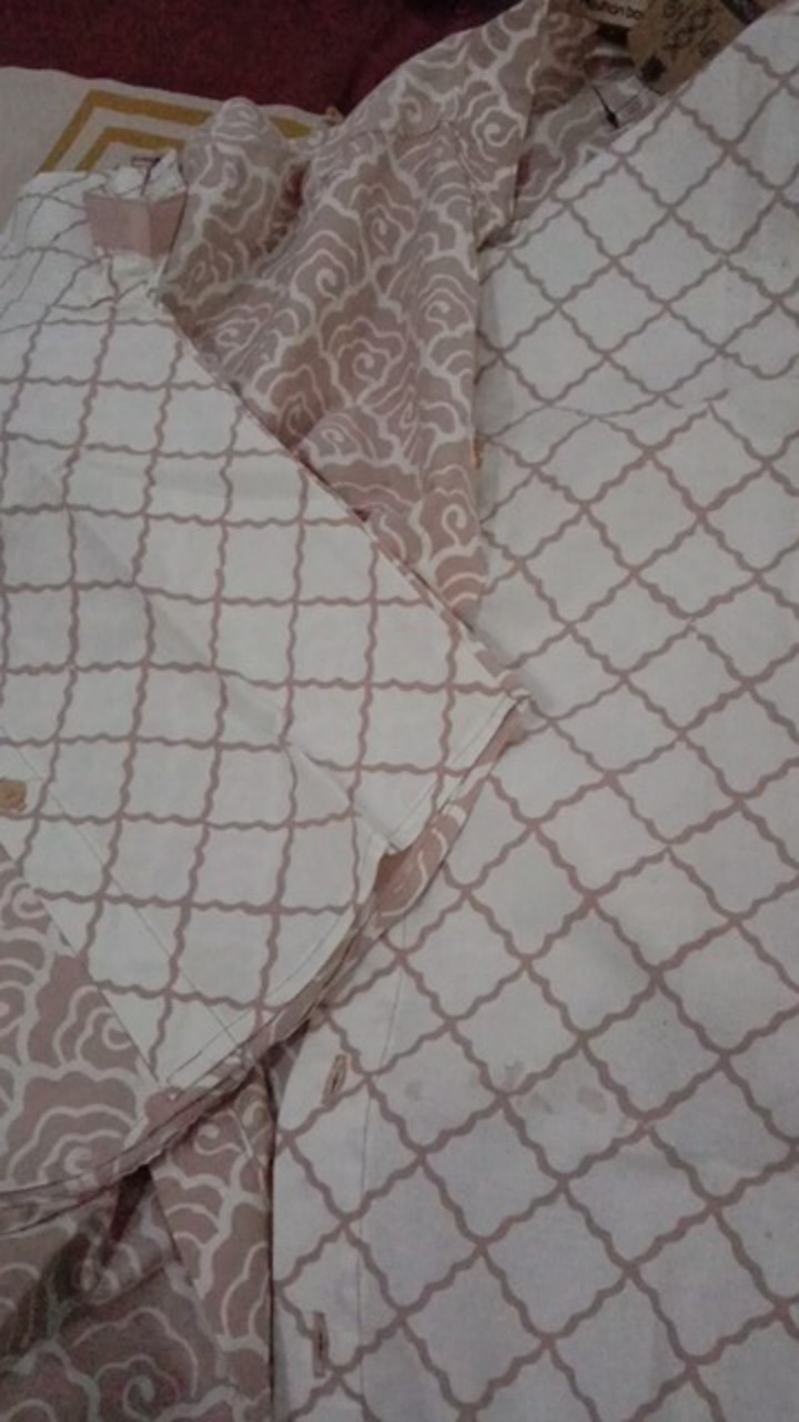 Couple Batik Ayah Dan Anak Cream By Rayhan Batik