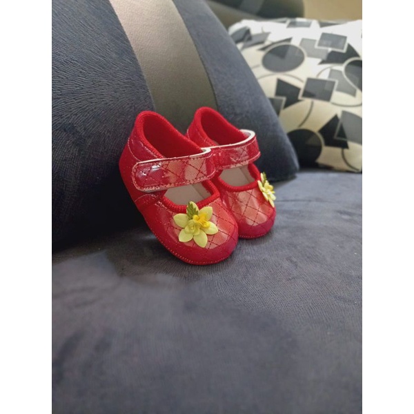 SEPATU BAYI PREWALKER BARU LAHIR ANAK PEREMPUAN CHANELL MAWAR