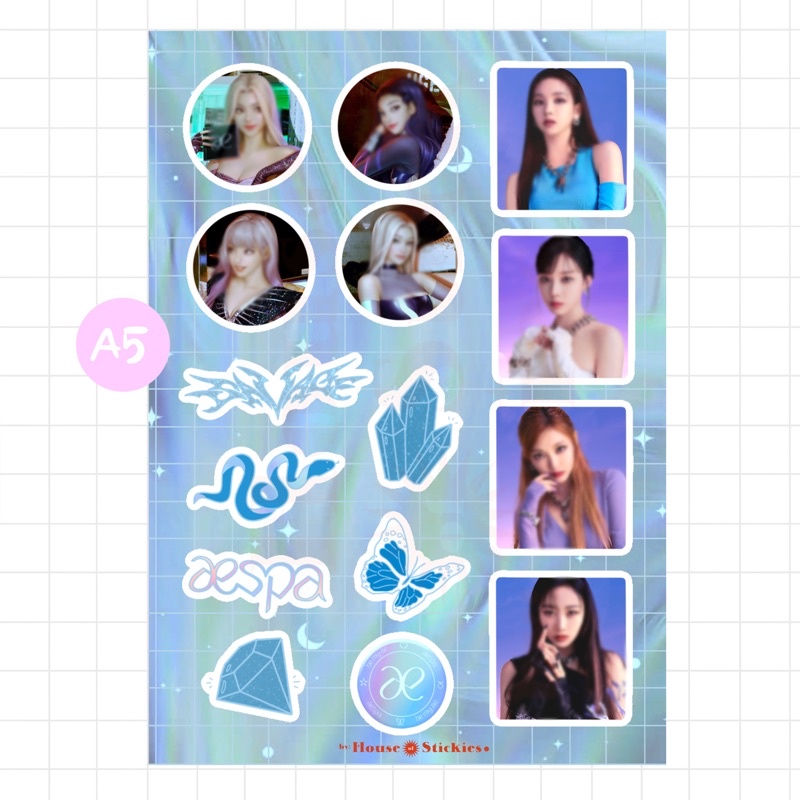 Stiker Kpop AESPA Savage Edition (Unofficial / Fanmade)