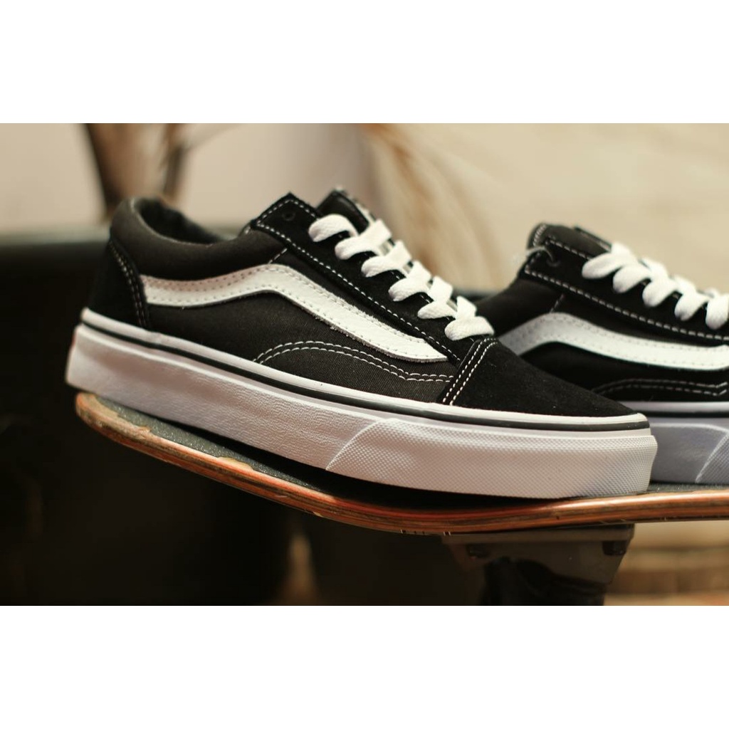 Sepatu Vans Oldskool Black White Size 36-43 Premium Quality Made In China