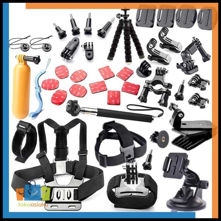 Aksesoris Kamera Aksi Action Cam Komplit Gopro Xiaomi Yi