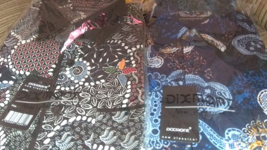 Kemeja Batik Pria Lengan Pendek Bs62 Katun Motif Modern Dixmont Semi Slim Fit Premium