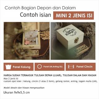 Ringbox Mini Ringbox kayu ringbox ring box kotak 