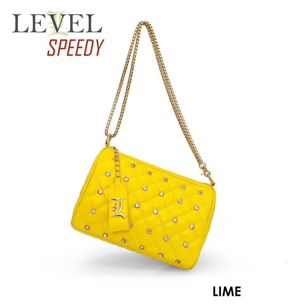 FASHIONSTOREKU TAS LEVEL SPEEDY STUD DIAMOND FASHION IMPORT BATAM WANITA SLING BAG SELEMPANG CLUTCH