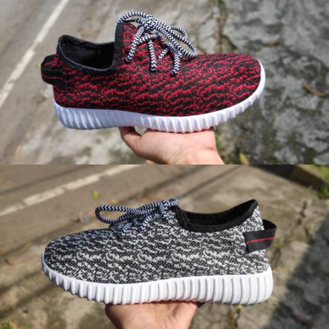 SEPATU FASHION YZ GREY/MARRON