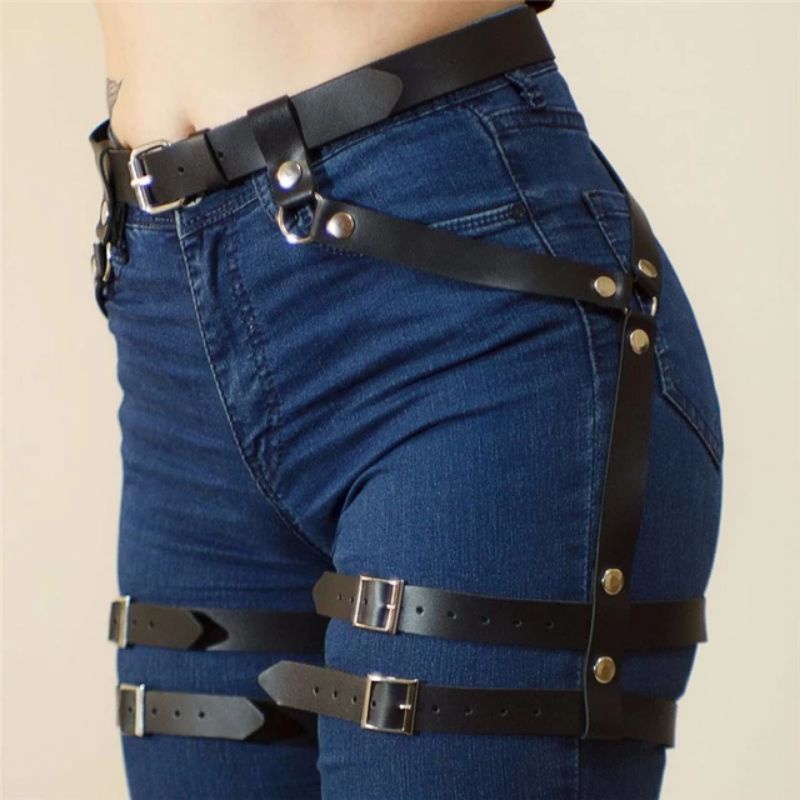 [HF016] Body Belt Harness Fashion YY double thigh