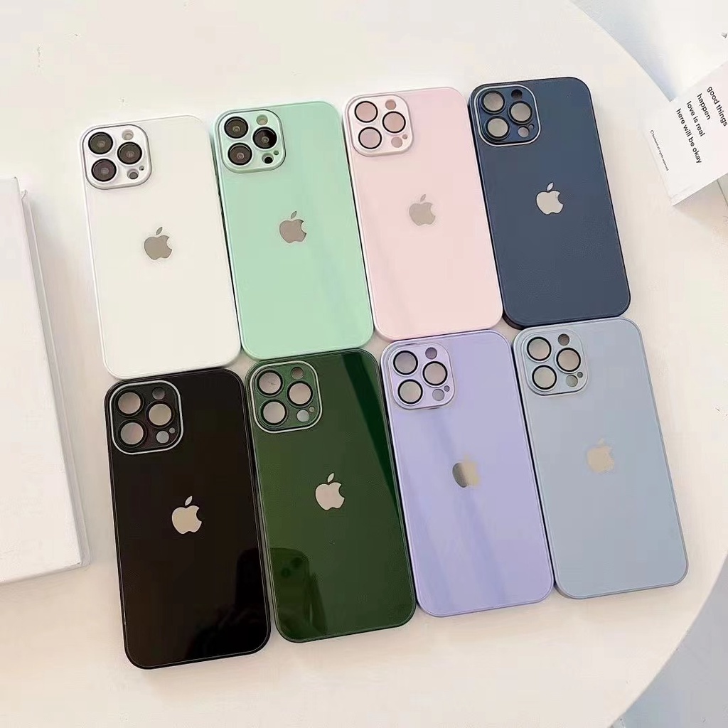 NEW !!! 9D-GLASS IPHONE CASE ( FOR IPHONE 11 12 13 PRO MAX 11PRO 12PRO 13PRO)