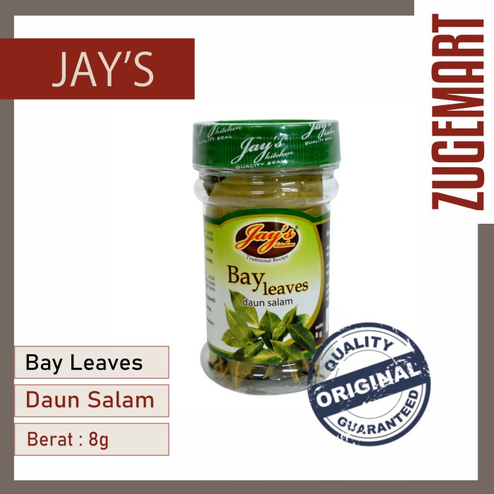 

Jays Bay Leaves / Daun Salam / Jay's - 8Gram