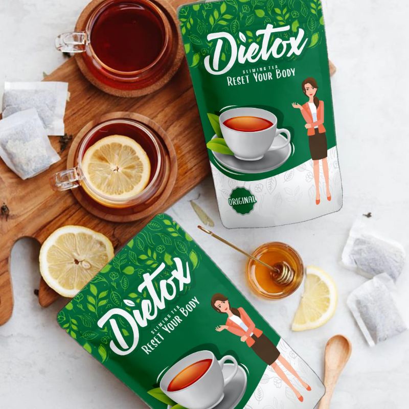 TEH DIET DIETOX PELANGSING BADAN PERUT HERBAL ALAMI ORIGINAL AMPUH